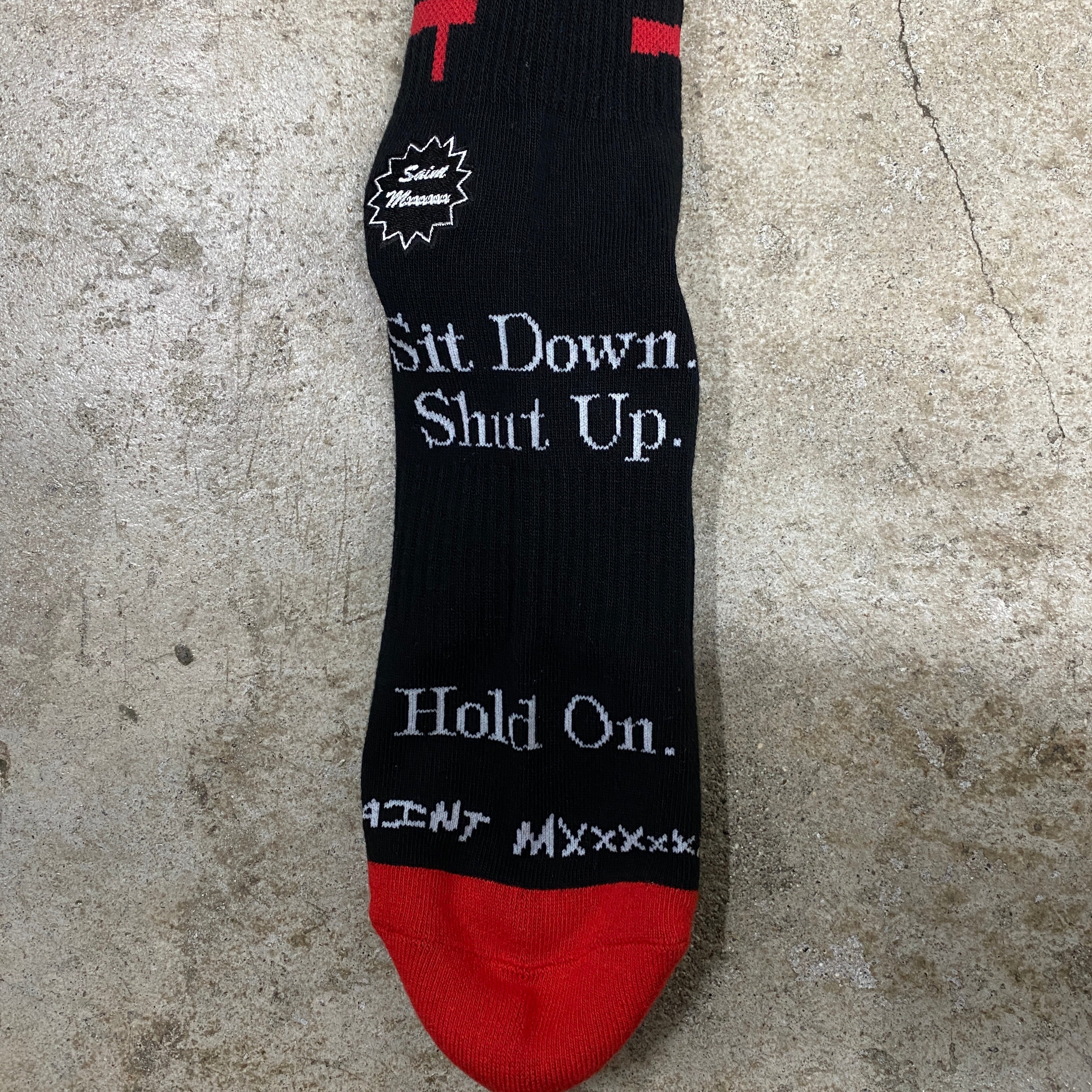 SAINT Mxxxxxx SOCKS ' SIT DOWN ' / Saint Michael