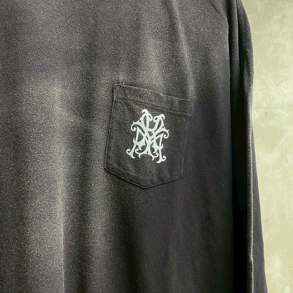 KAMIYA “ KMY SNAKE “   Distressed L/S POCKET TEE / KAMIYA