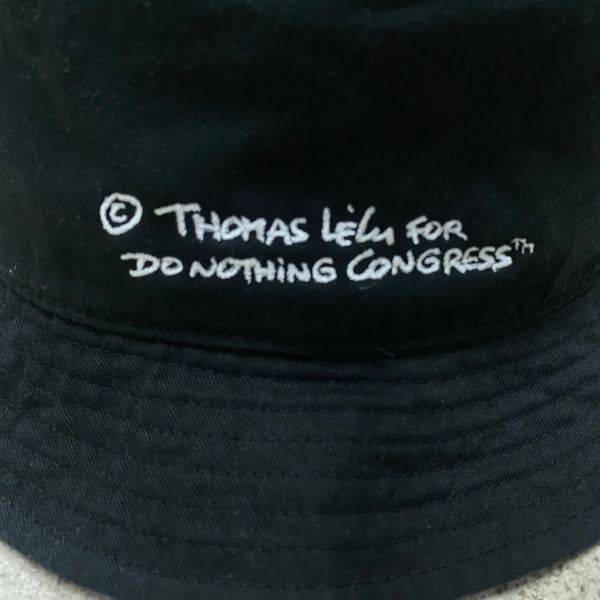 Do Nothing Congress BUCKET HAT DNC x Thomas Lelu " TODAY I DID NOTHING  " / Do Nothing Congress