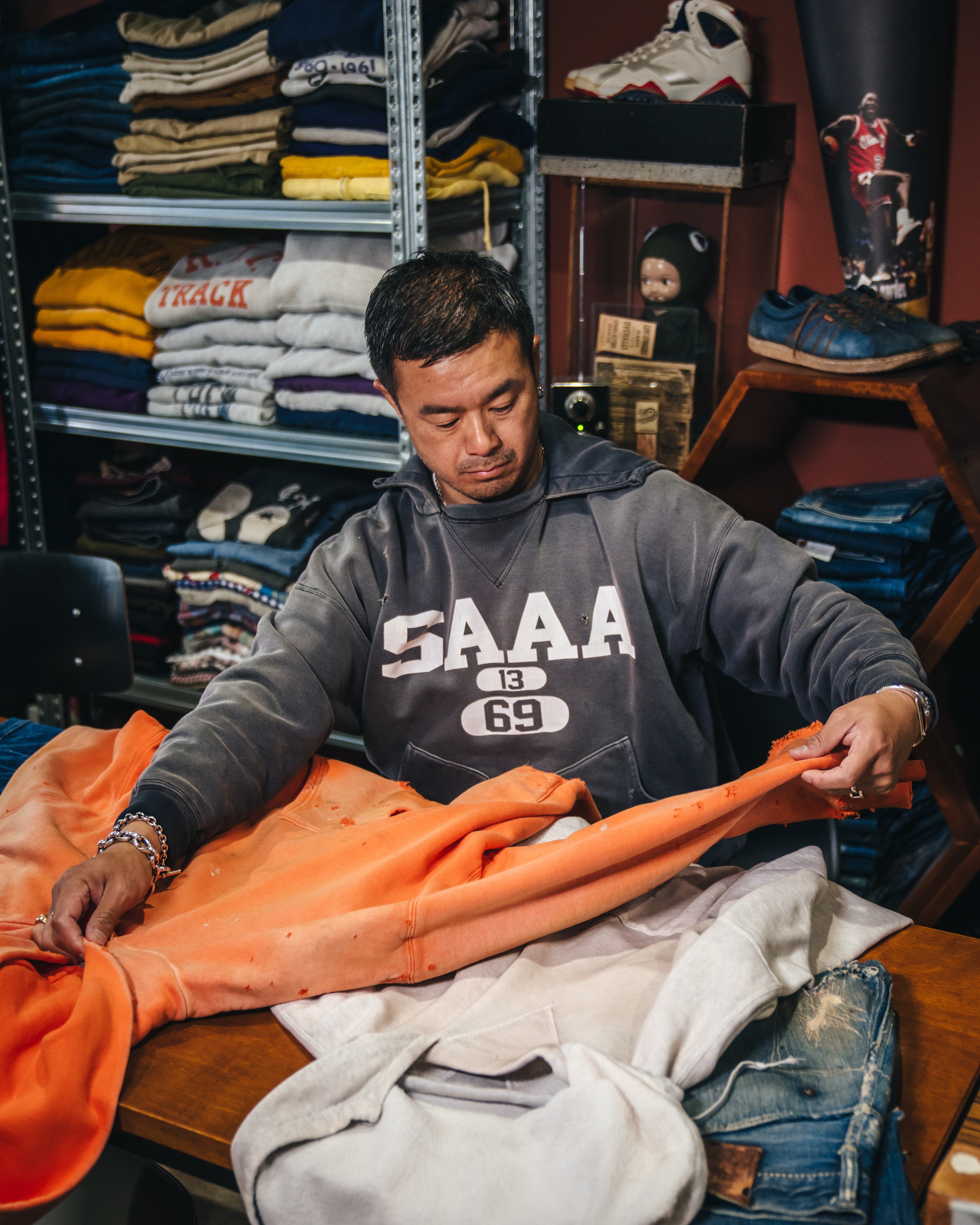 SAINT MICHAEL x BerBerJin HOODIE ' SAA ' -COLLABORATION- / Saint Michael