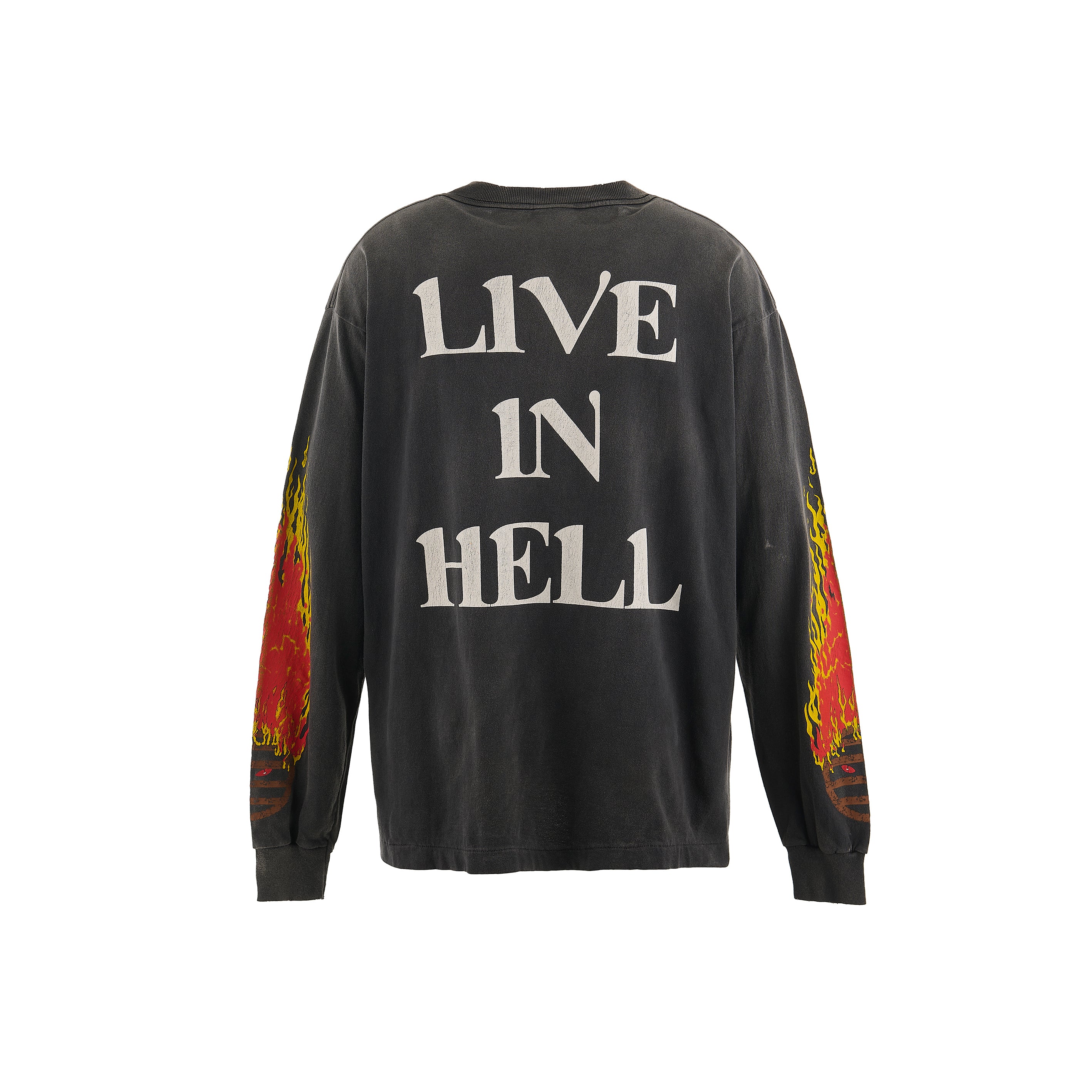 SAINT Mxxxxxx  LONG SLEEVE SHIRTS ' LIVE IN HELL ' / Saint Michael