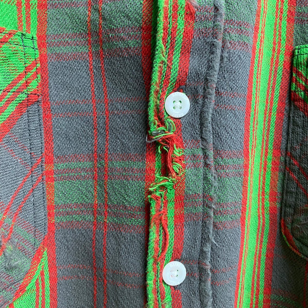 SAINT MICHAEL x DENIM TEARS FLANNEL SHIRT ‘CHECK’-COLLABORATION-/ Saint Michael