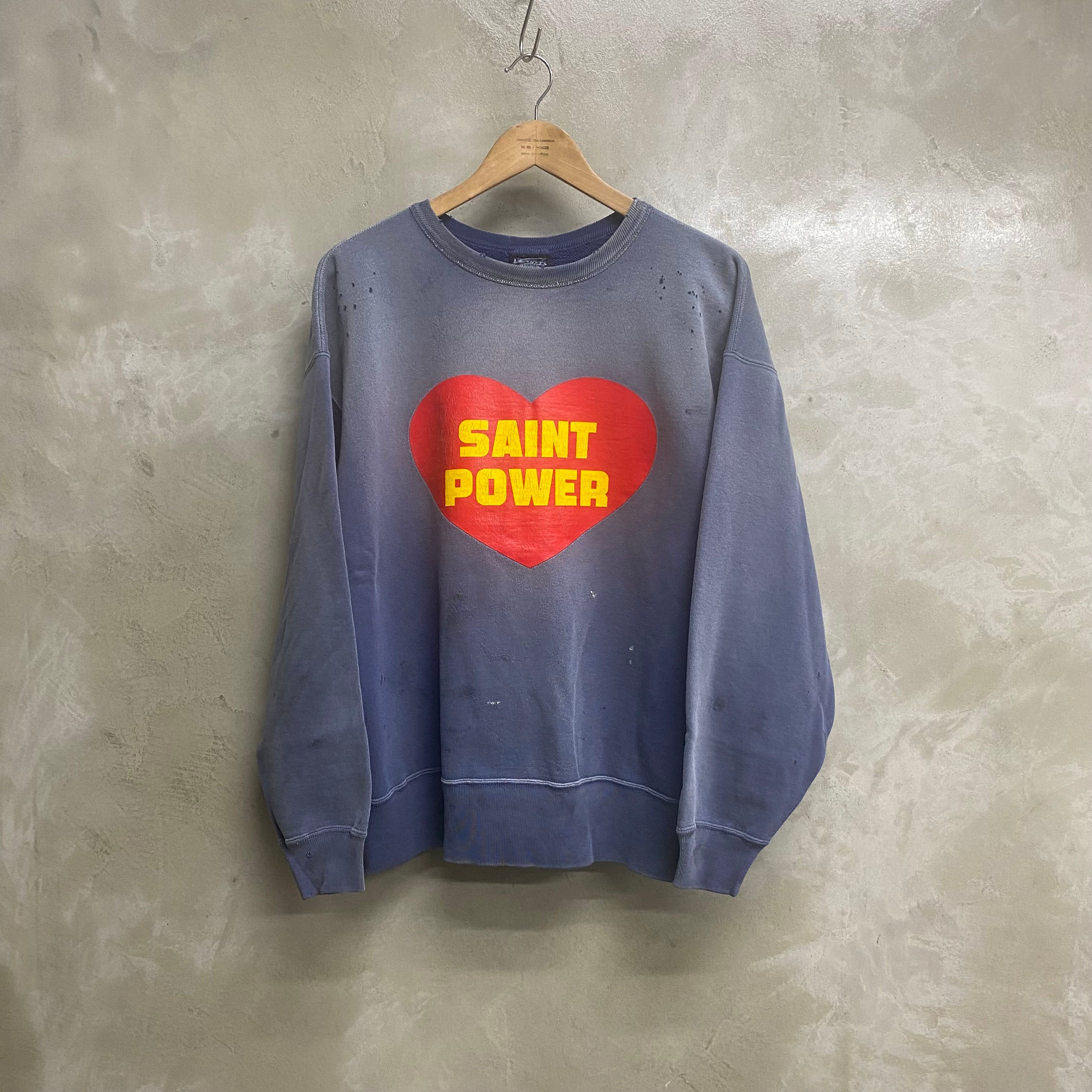 SAINT Mxxxxxx CREW NECK SWEAT SHIRTS “ SAINT POWER “ / Saint Michael