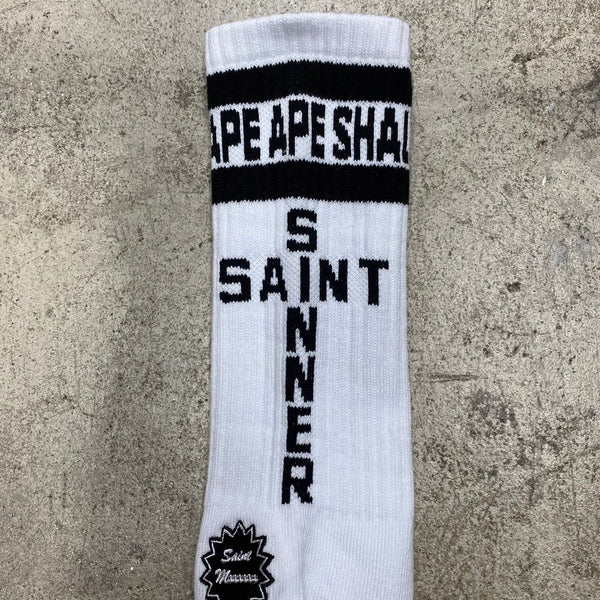 SAINT MICHAEL x BAPE® SOCKS ' APE ' -COLLABORATION- / Saint Michael