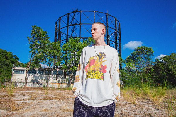 SAINT MICHAEL × CLOT LONG SLEEVE T-SHIRTS ' 聖闘士 ' - COLLABORATION - / Saint Michael