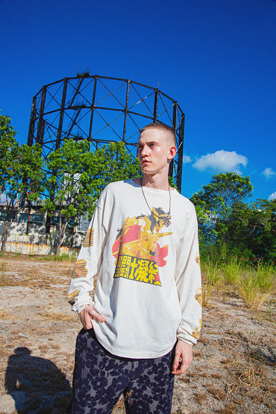 SAINT MICHAEL × CLOT LONG SLEEVE T-SHIRTS ' 聖闘士 ' - COLLABORATION - / Saint Michael