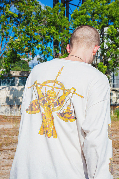 SAINT MICHAEL × CLOT LONG SLEEVE T-SHIRTS ' 聖闘士 ' - COLLABORATION - / Saint Michael