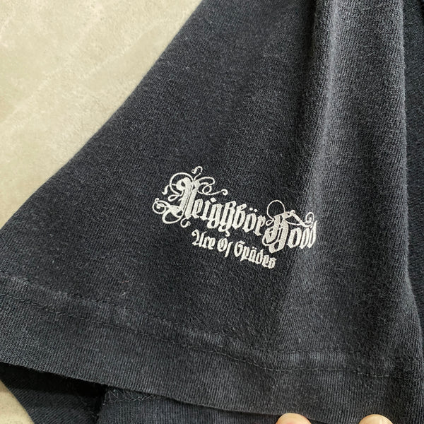 [ USED ] USED NEIGHBORHOOD SHORT SLEEVE SHIRT “ EVERYTHING WENT BLACK “  / USED STREET
