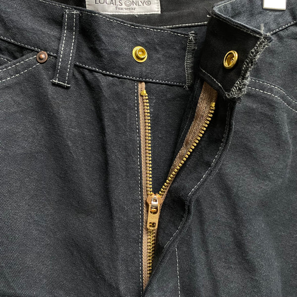 DUCK CANVAS DOUBLE KNEE CROPPED PANTS  / LOCALS ONLY