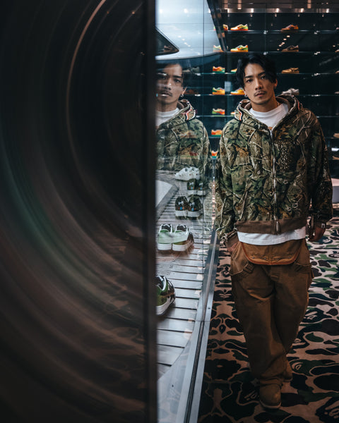 SAINT Mxxxxxx x A BATHING APE  ZIP HOODIE “ SAHARK “ -COLLABORATION-/ Saint Michael