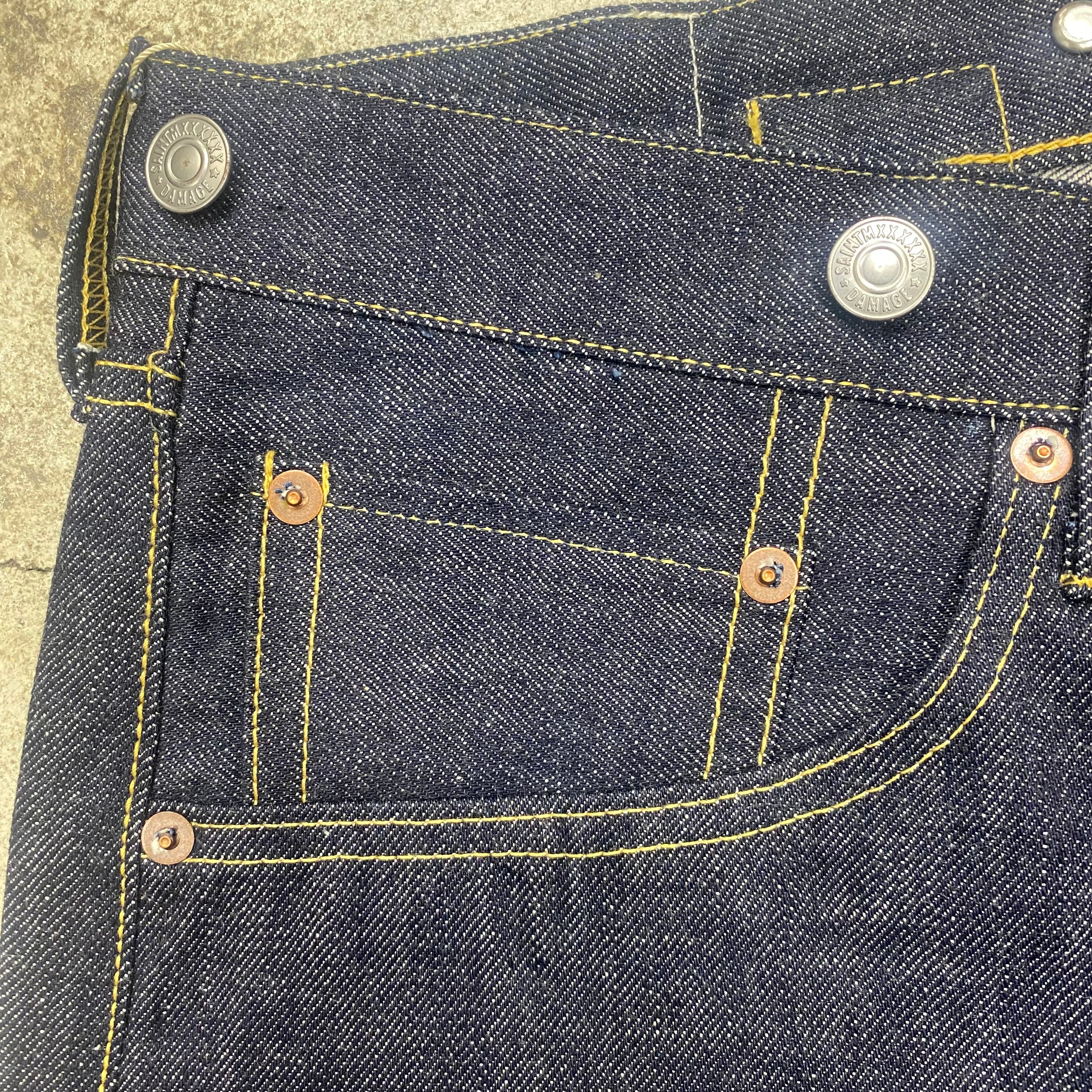 SAINT MICHAEL x BerBerJin DENIM PANTS ' 5POCKET REGID