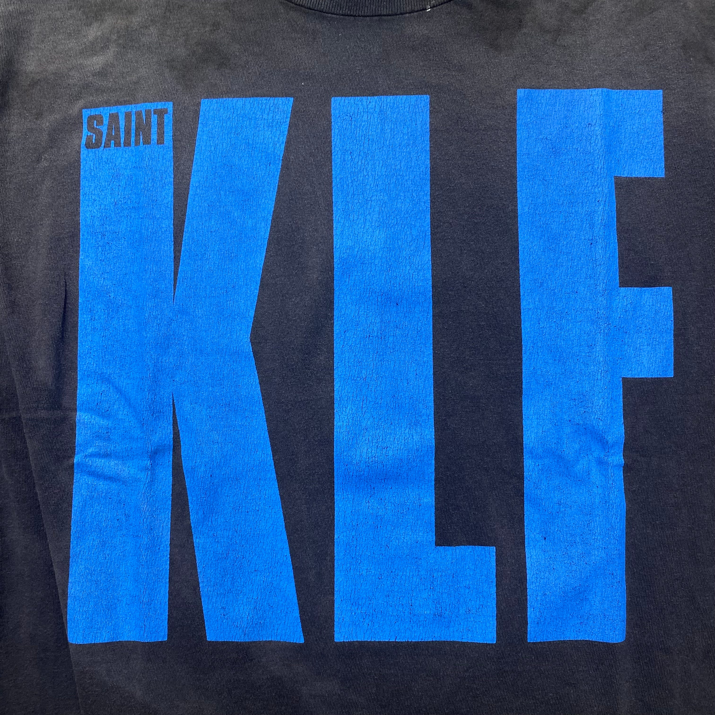 SAINT Mxxxxxx × The KLF LONG SLEEVE T-SHIRTS ' BLUE KLF  ' - COLLABORATION - / Saint Michael