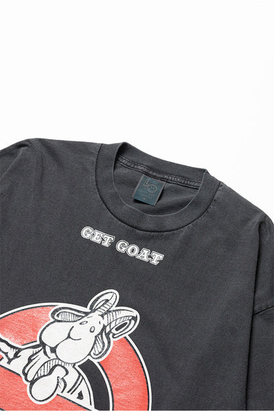 LOCALS ONLY Goat busters Long sleeve (Garment dyed black)  / LOCALS ONLY