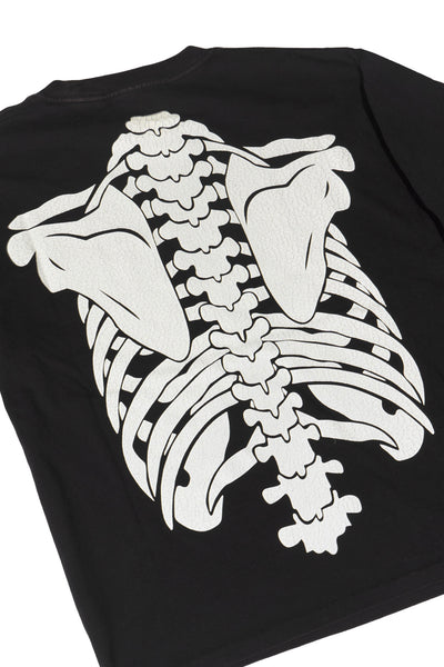 LOCALS ONLY Skeleton T-shirt (Faded black)  / LOCALS ONLY