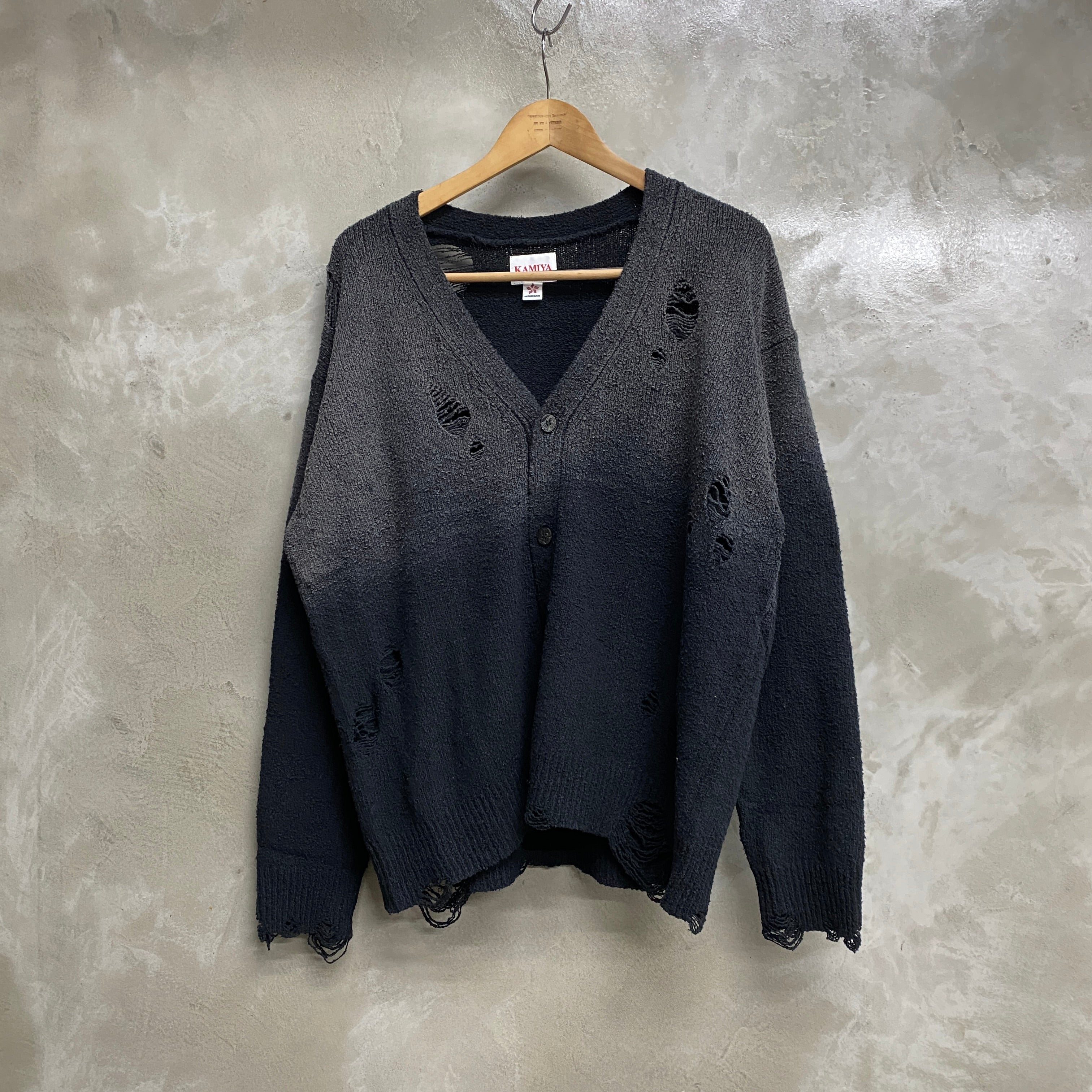 KAMIYA  Sun Faded Like Knit Cardigan / KAMIYA