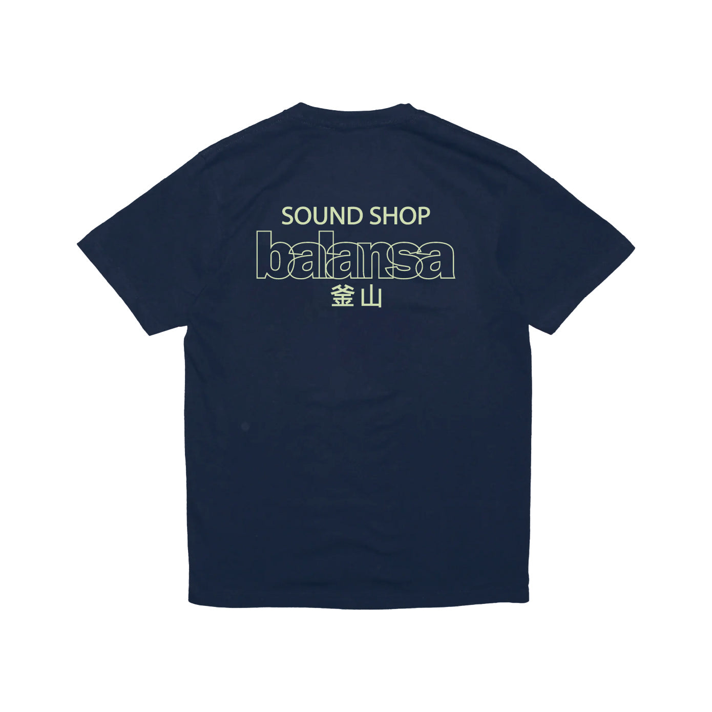 BALANSA  SSB LOGO T-SHIRT “ NAVY / YELLOW “  / SOUND SHOP BALANSA