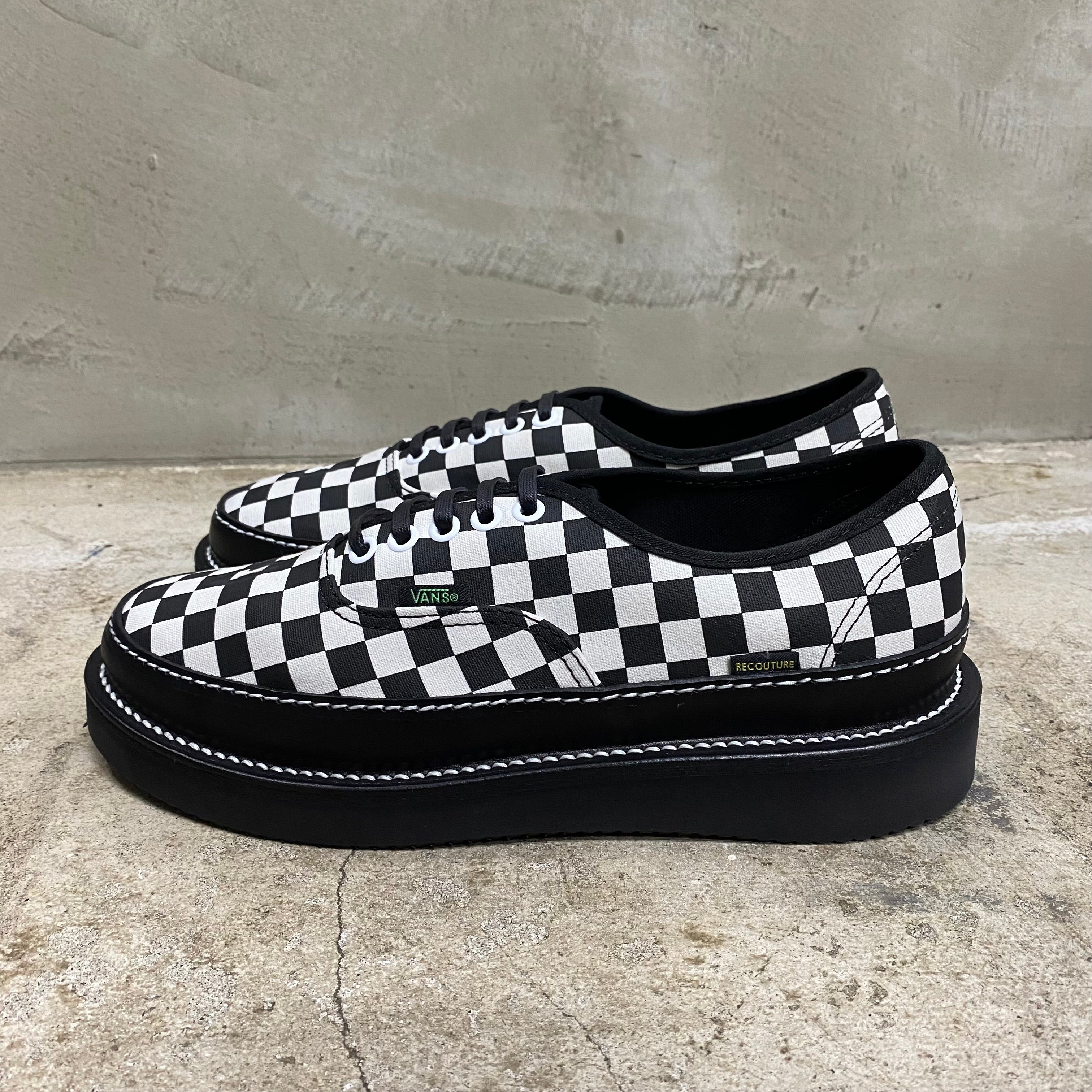 CUSTOM AUTHENTIC ‘ CHECKER ‘  -RECOUTURE × VANS × ANEX-