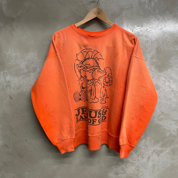 SAINT MICHAEL CREW NECK SWEAT SHIRTS ' JESUS & LAMB OF GOD ' / Saint Michael