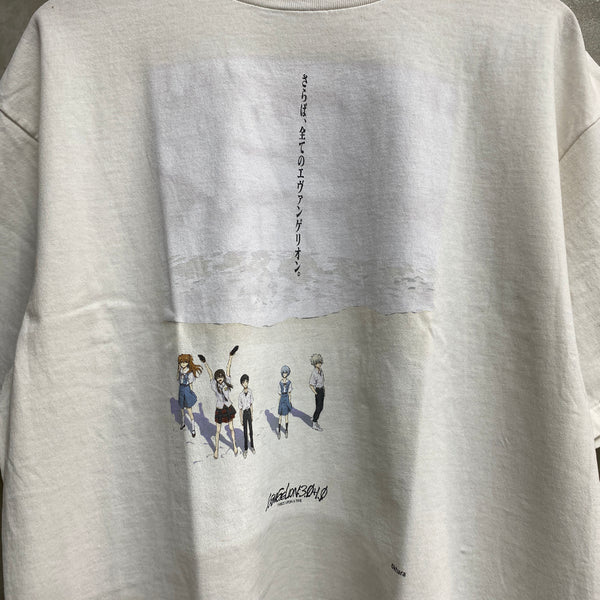SAINT Mxxxxxx x EVANGELION x GEEKS RULE SHORT SLEEVE T-SHIRT ' WHITE ' -COLLABORATION- / Saint Michael