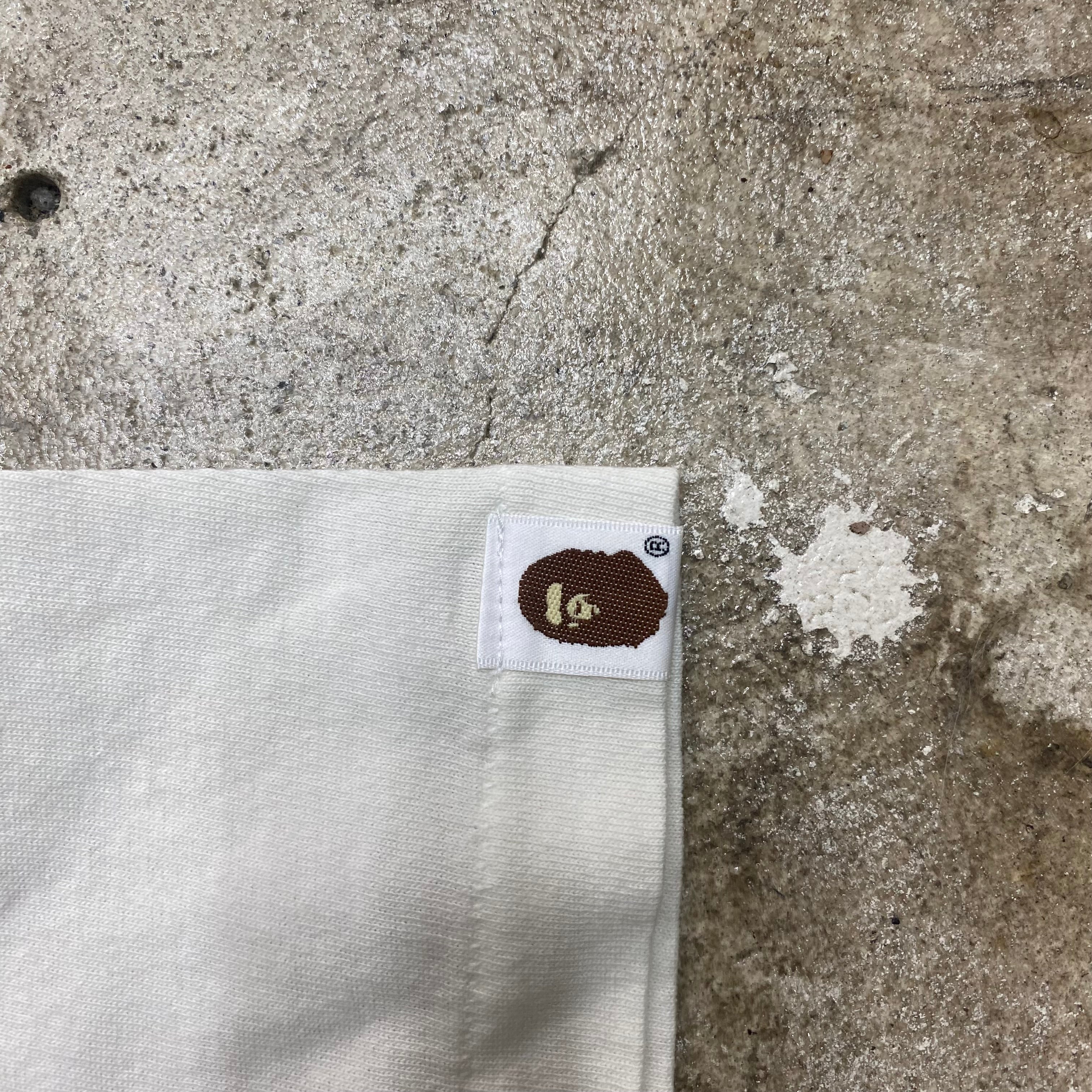 [ FINAL ONE ! ] SAINT Mxxxxxx x A BATHING APE  SHORT SLEEVE T-SHIRTS ' HAND PRINT ' -COLLABORATION-/ Saint Michael