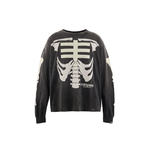SAINT Mxxxxxx x BOUNTY HUNTER  LONG SLEEVE T-SHIRTS ' BONE ' -COLLABORATION-/ Saint Michael