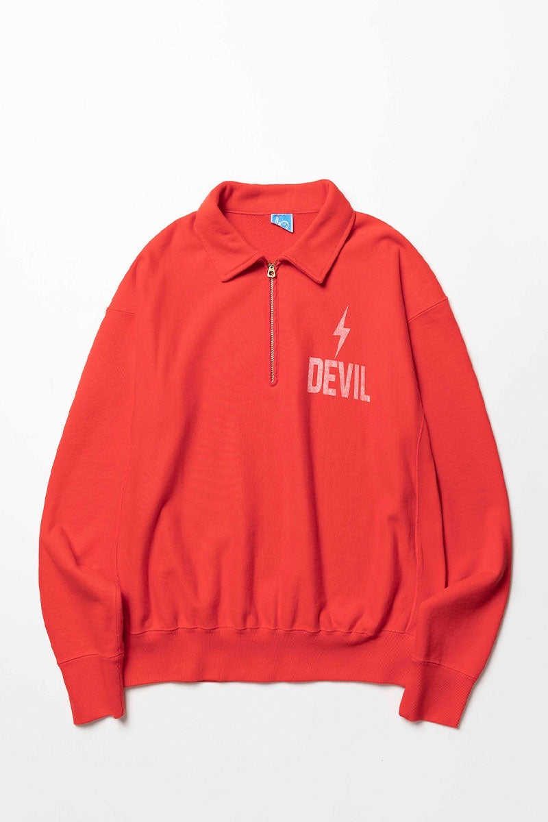 ANGEL HALF ZIP SWEAT SHIRT  / LOCALS ONLY