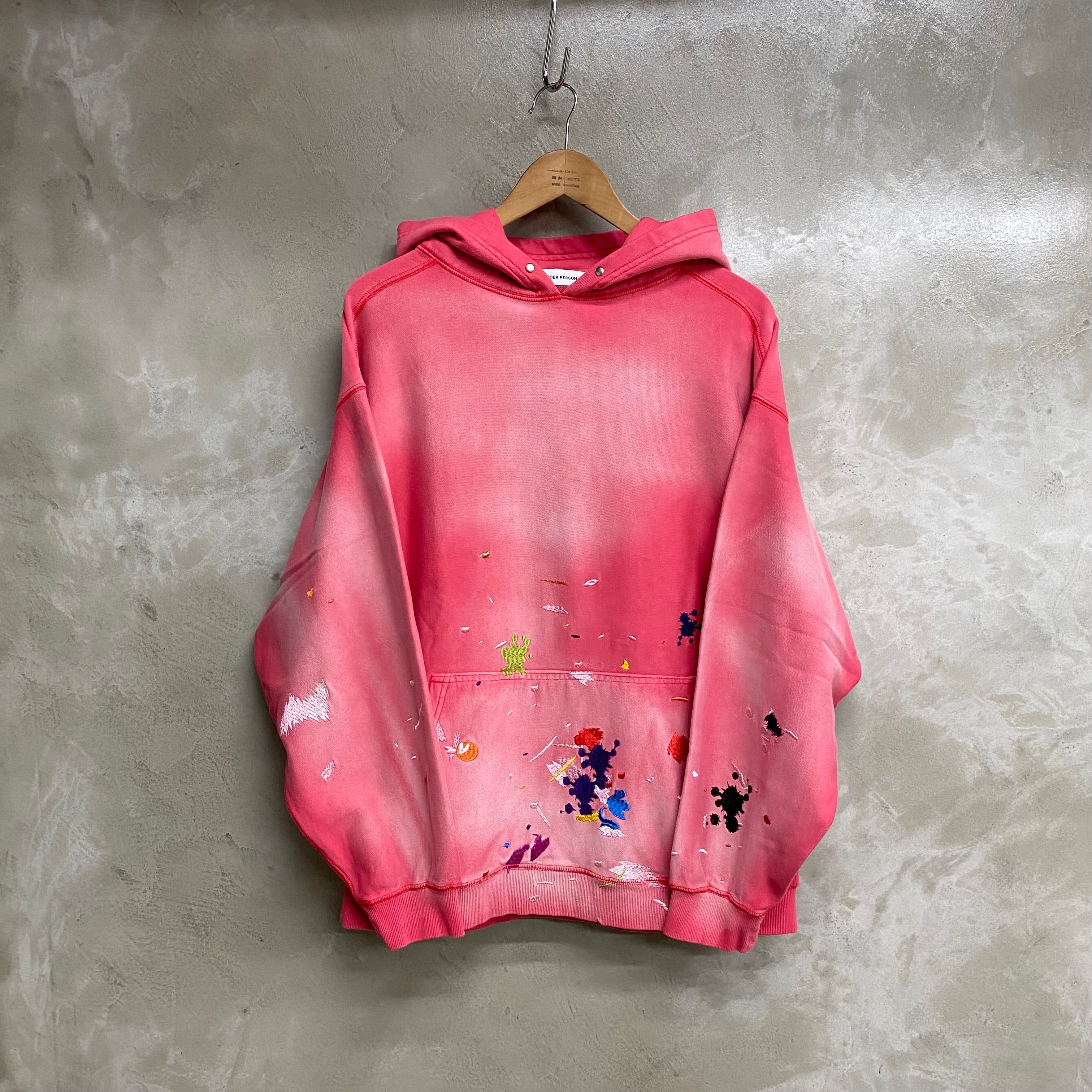 ［ FINAL ONE！］TENDER PERSON PAINTING EMBROIDERY HOODIE / TENDER PERSON