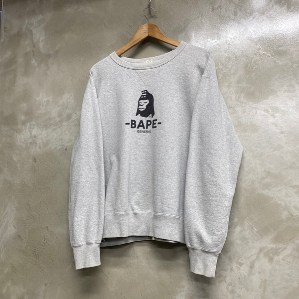 [ USED ] A BATHING APE SWEAT SHIRT ‘ BAPE GENERAL ’ / USED STREET