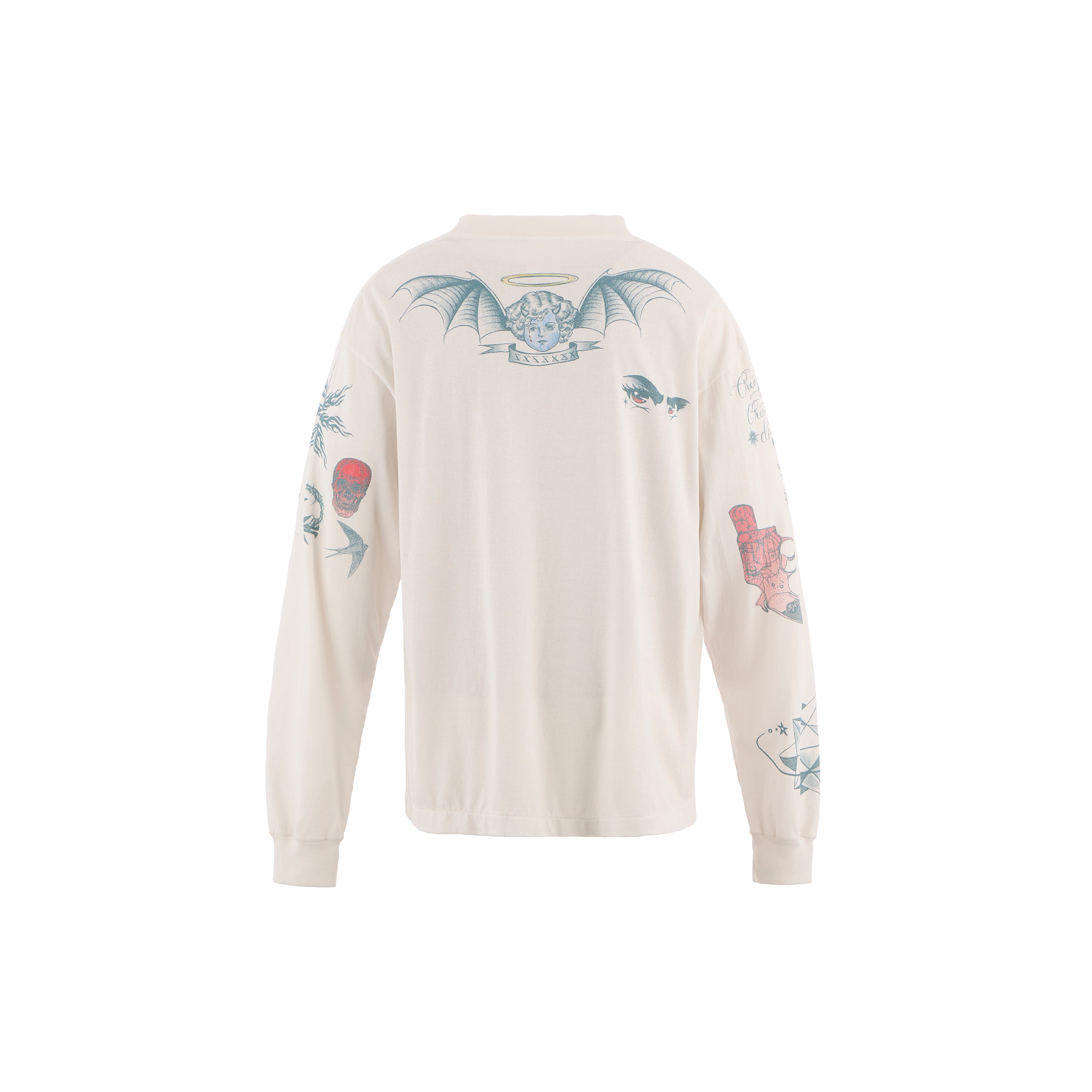 SAINT Mxxxxxx × Dr Woo LONG SLEEVE T-SHIRTS ' TATTOO  ' - COLLABORATION - / Saint Michael