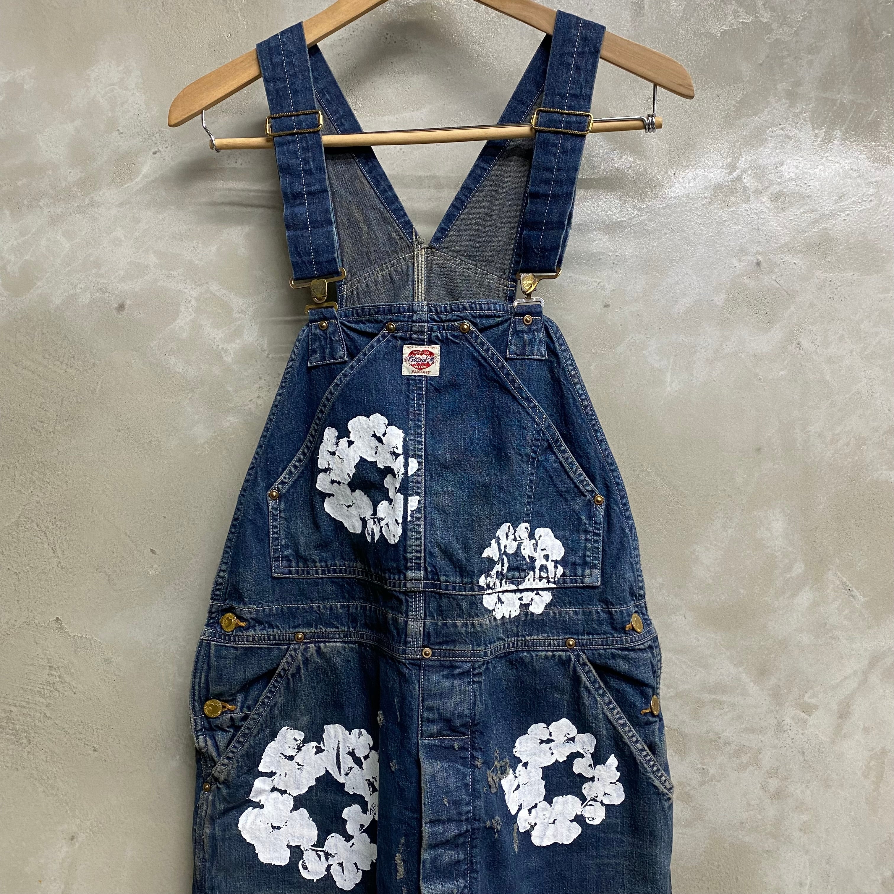 SAINT Mxxxxxx X DENIM TEARS DOUBLE KNEE OVERALL ‘ CT WREATH ‘ / Saint Michael