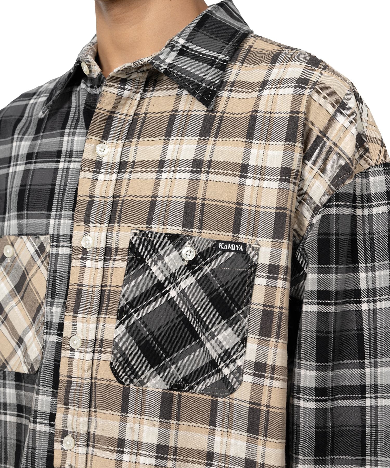 ［ FINAL ONE ! ］KAMIYA  Crazy Pattern Check Shirt / KAMIYA