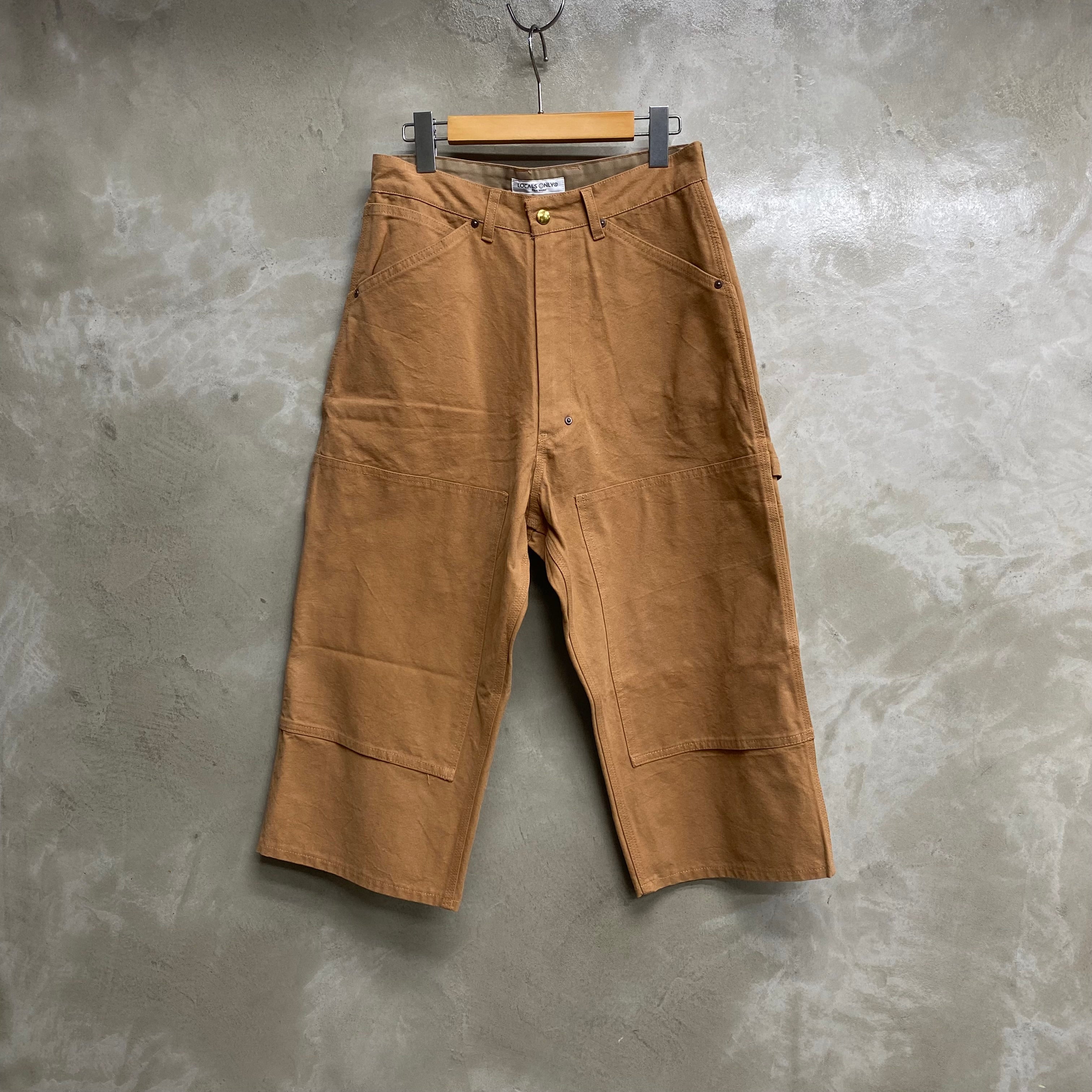 DUCK CANVAS DOUBLE KNEE CROPPED PANTS  / LOCALS ONLY