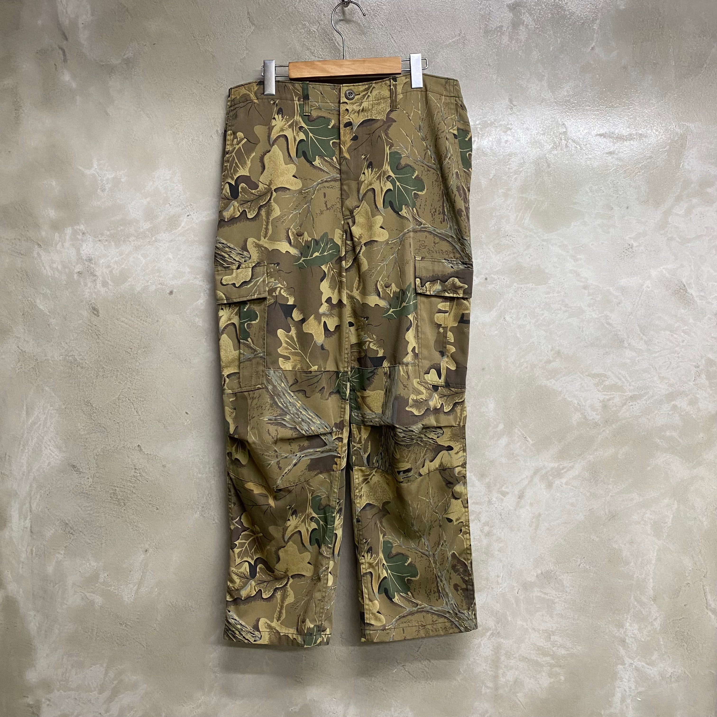 [ ONLY ONE ! ] GREEN FIGHT REALTREE CARGO TROUSERS / US MILITARY