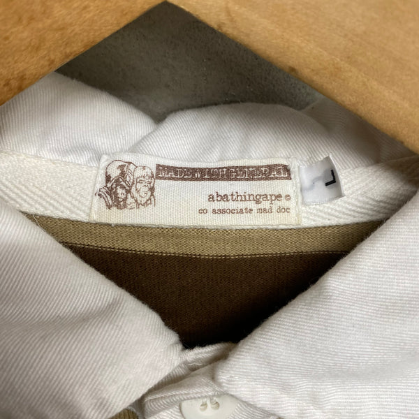 [ ONLY ONE ! ] A BATHING APE L/S RUGBY SHIRT / ARCHIVE