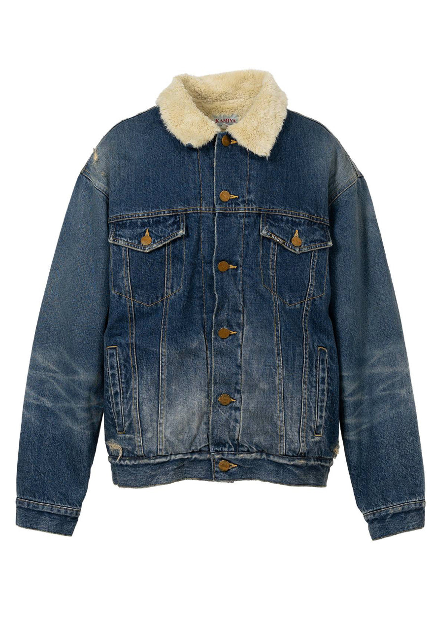 Boa Lining Denim Jacket
 / KAMIYA