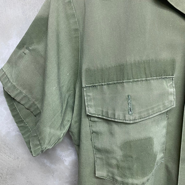 [ ONLY ONE ! ] US ARMED FORCES CUSTOM UTILITY SHORT SLEEVE SHIRT / US MILITARY
