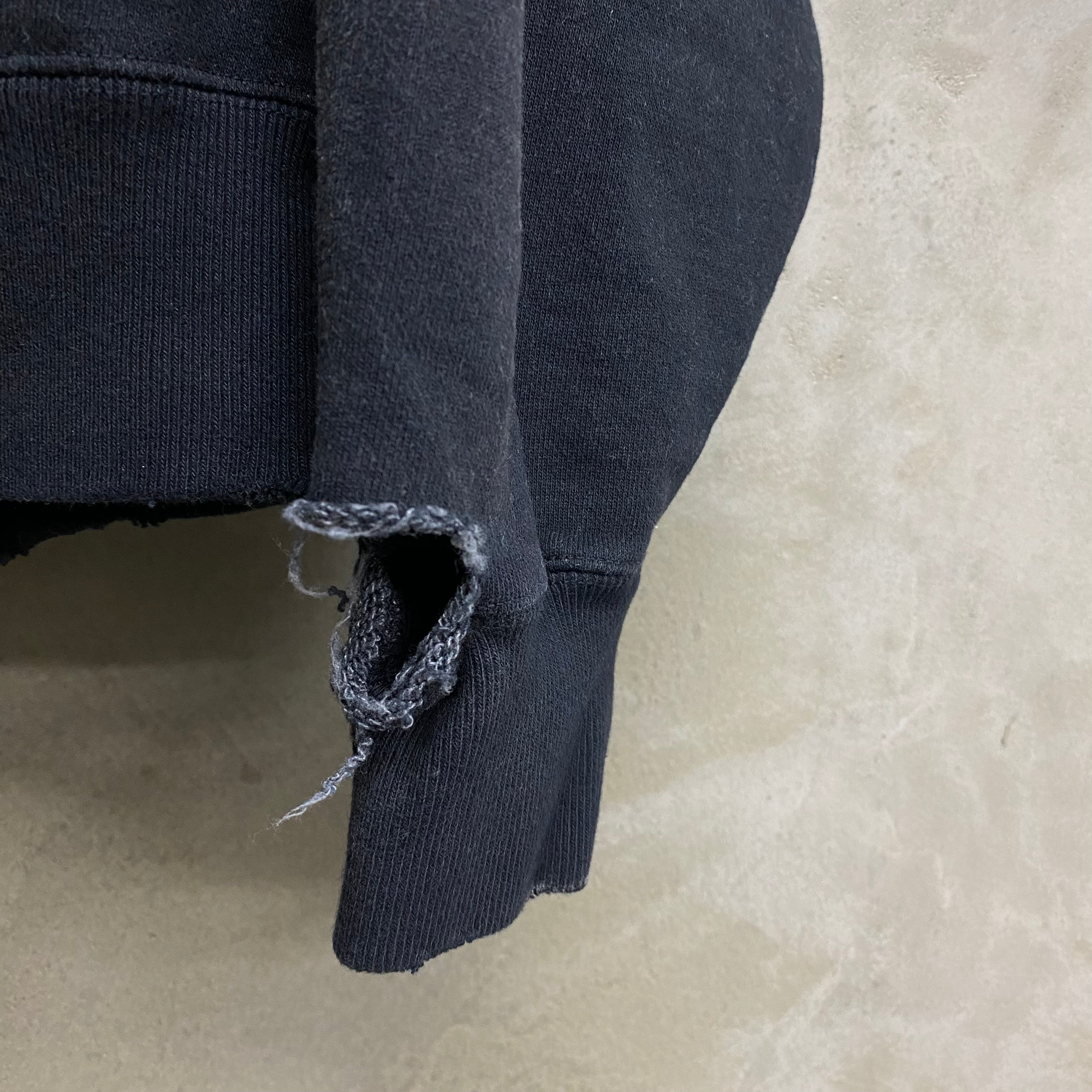 Distressed Henry Neck Hoodie / KAMIYA