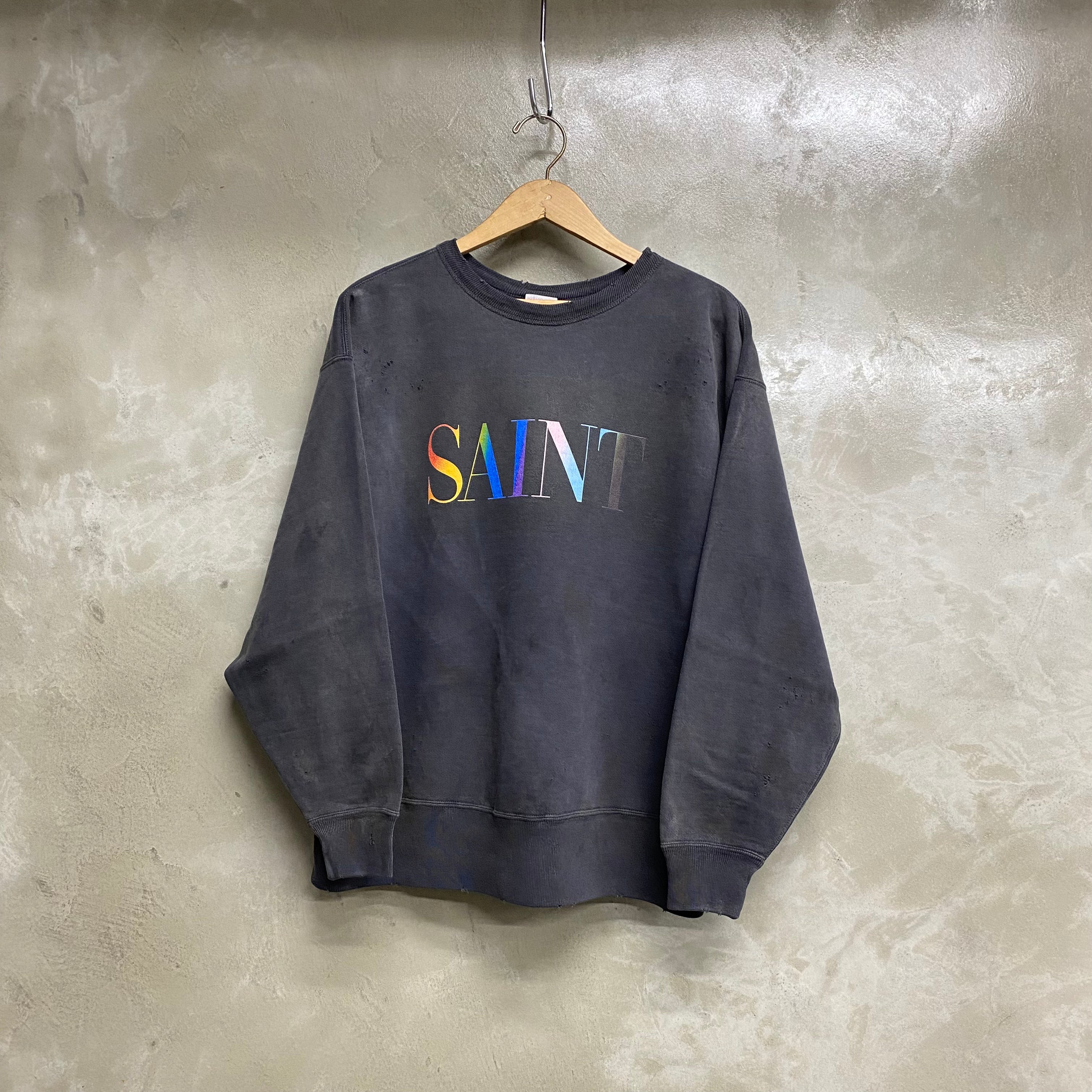 ［ FINAL ONE ! ］SAINT Mxxxxxx CREW NECK SWEAT SHIRTS ' RAINBOW SNT ' / Saint Michael