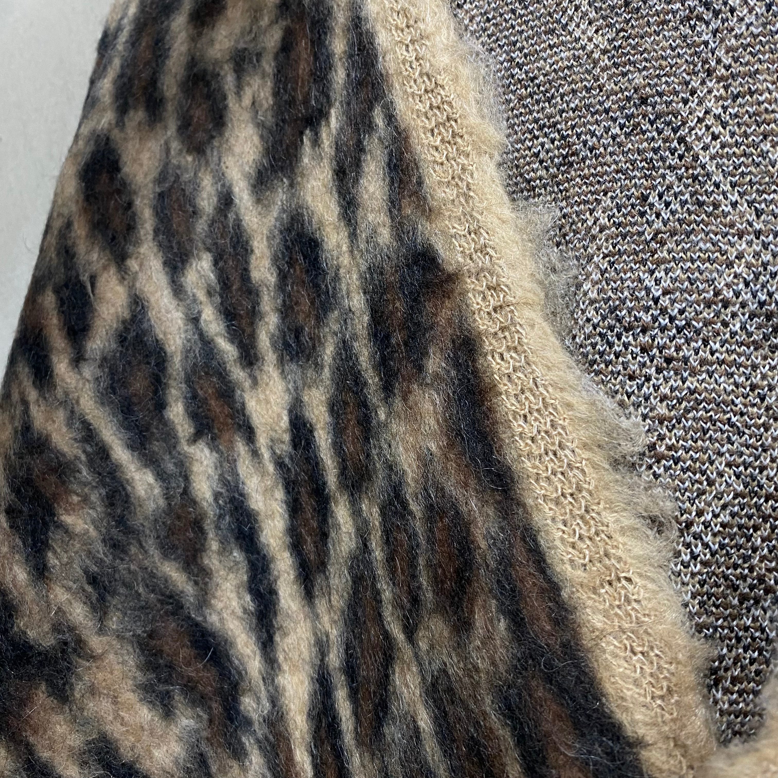 SAINT Mxxxxxx MOHAIR CARDIGAN ' LEOPARD ' / Saint Michael