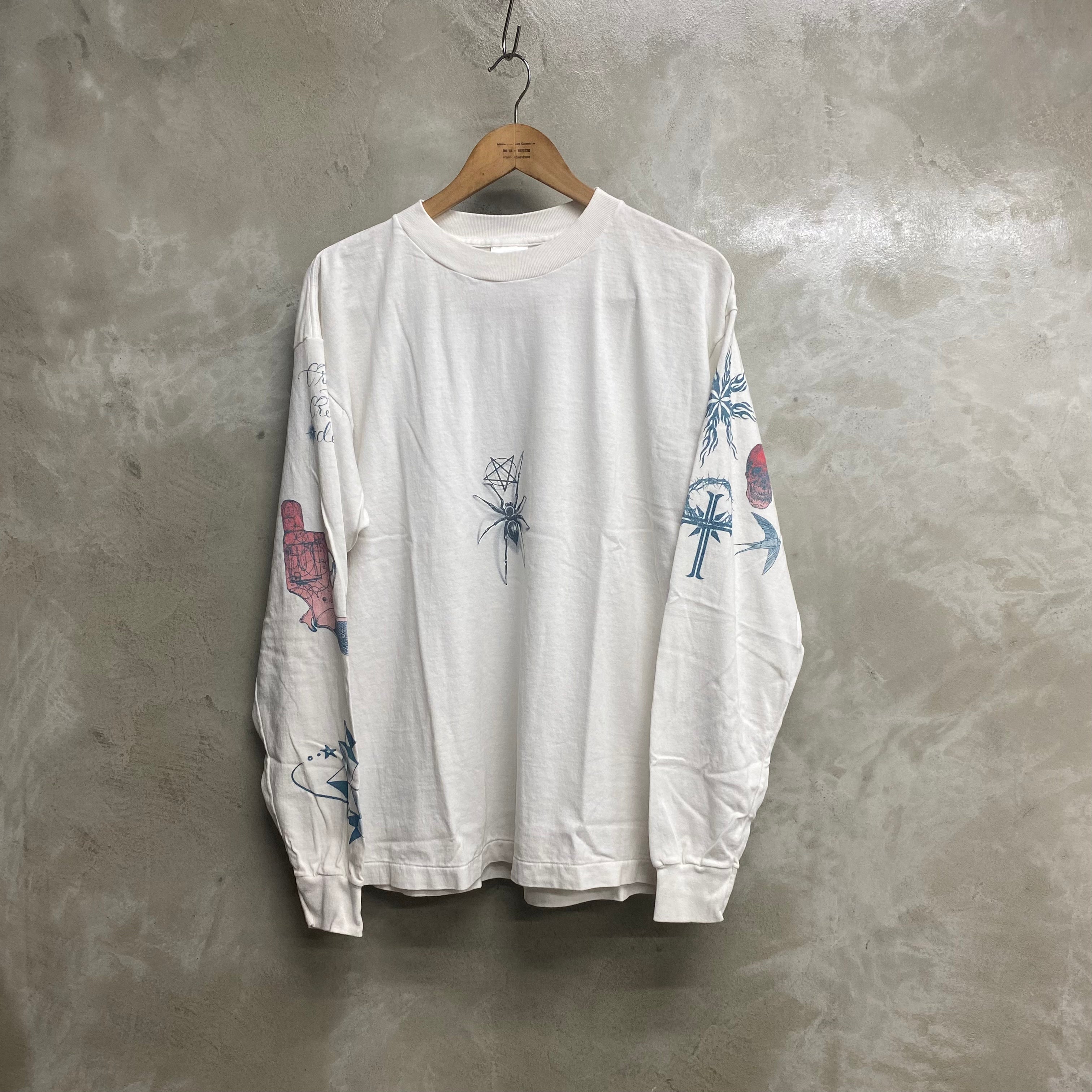SAINT Mxxxxxx × Dr Woo LONG SLEEVE T-SHIRTS ' TATTOO  ' - COLLABORATION - / Saint Michael