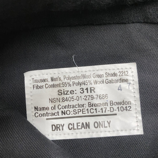 [ ONLY ONE ! ] U.S.M.C. GREEN SHADE 2212 TROUSERS / U.S.MILITARY