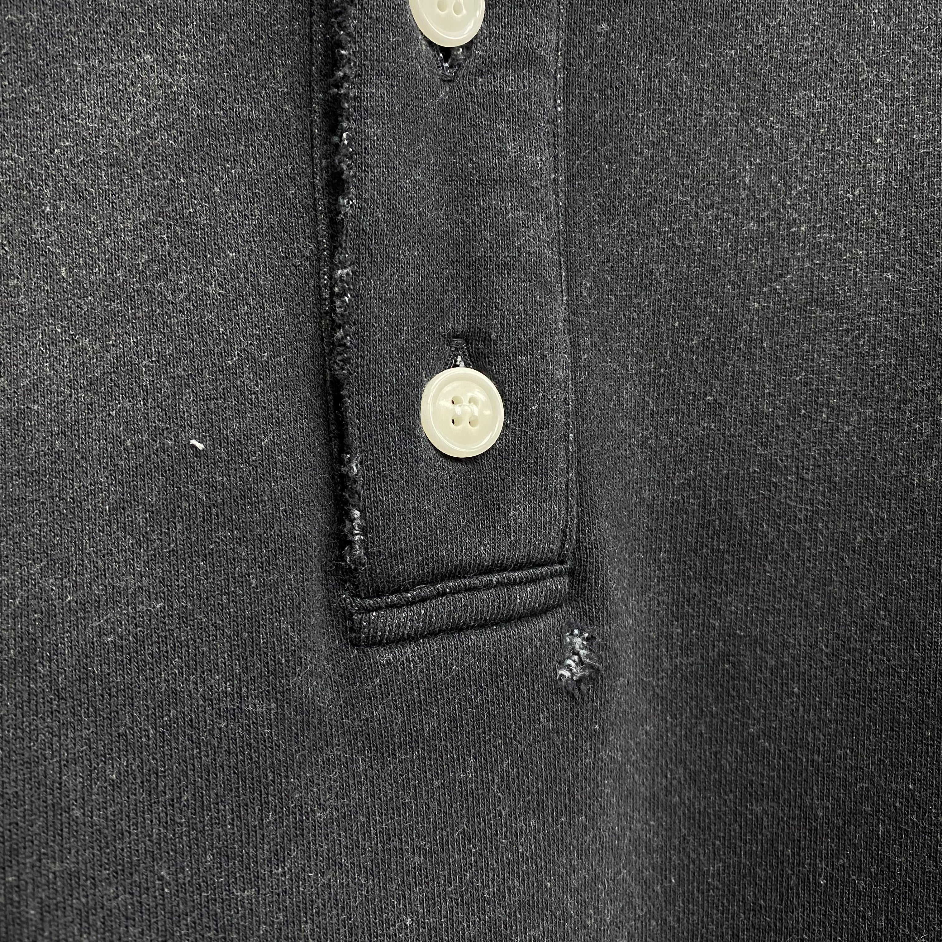 Distressed Henry Neck Hoodie / KAMIYA