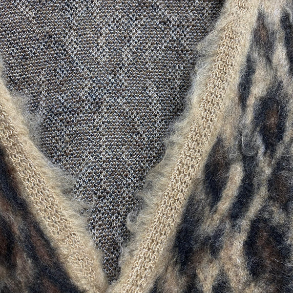 SAINT Mxxxxxx MOHAIR CARDIGAN ' LEOPARD ' / Saint Michael
