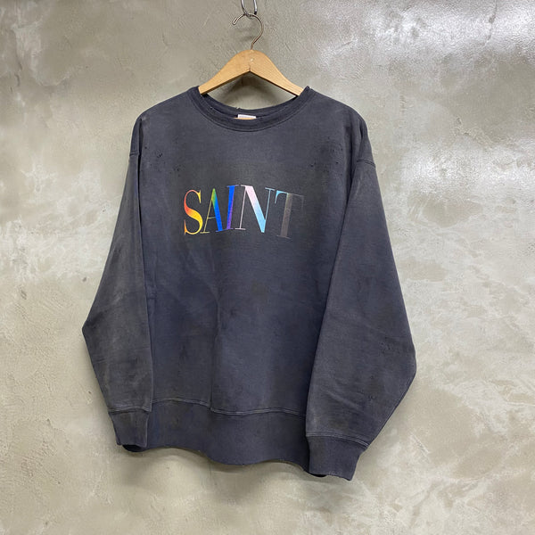 SAINT Mxxxxxx CREW NECK SWEAT SHIRTS ' RAINBOW SNT ' / Saint Michael