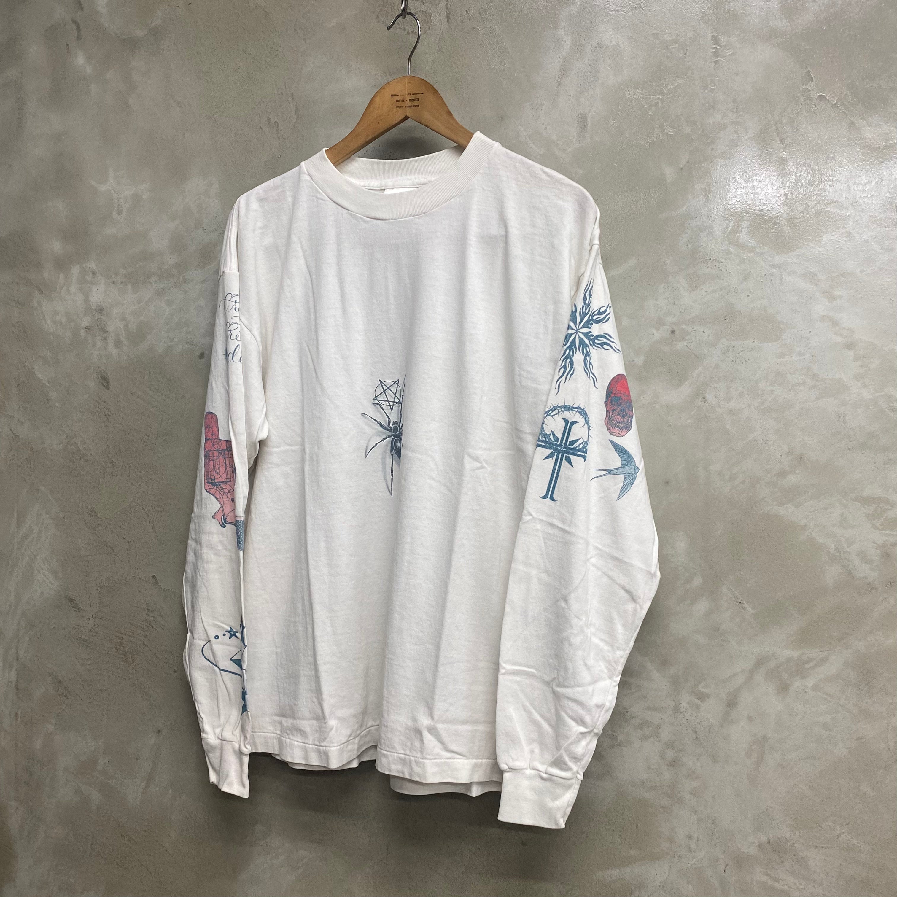SAINT Mxxxxxx × Dr Woo LONG SLEEVE T-SHIRTS ' TATTOO  ' - COLLABORATION - / Saint Michael