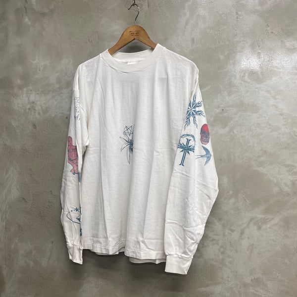 SAINT Mxxxxxx × Dr Woo LONG SLEEVE T-SHIRTS ' TATTOO  ' - COLLABORATION - / Saint Michael