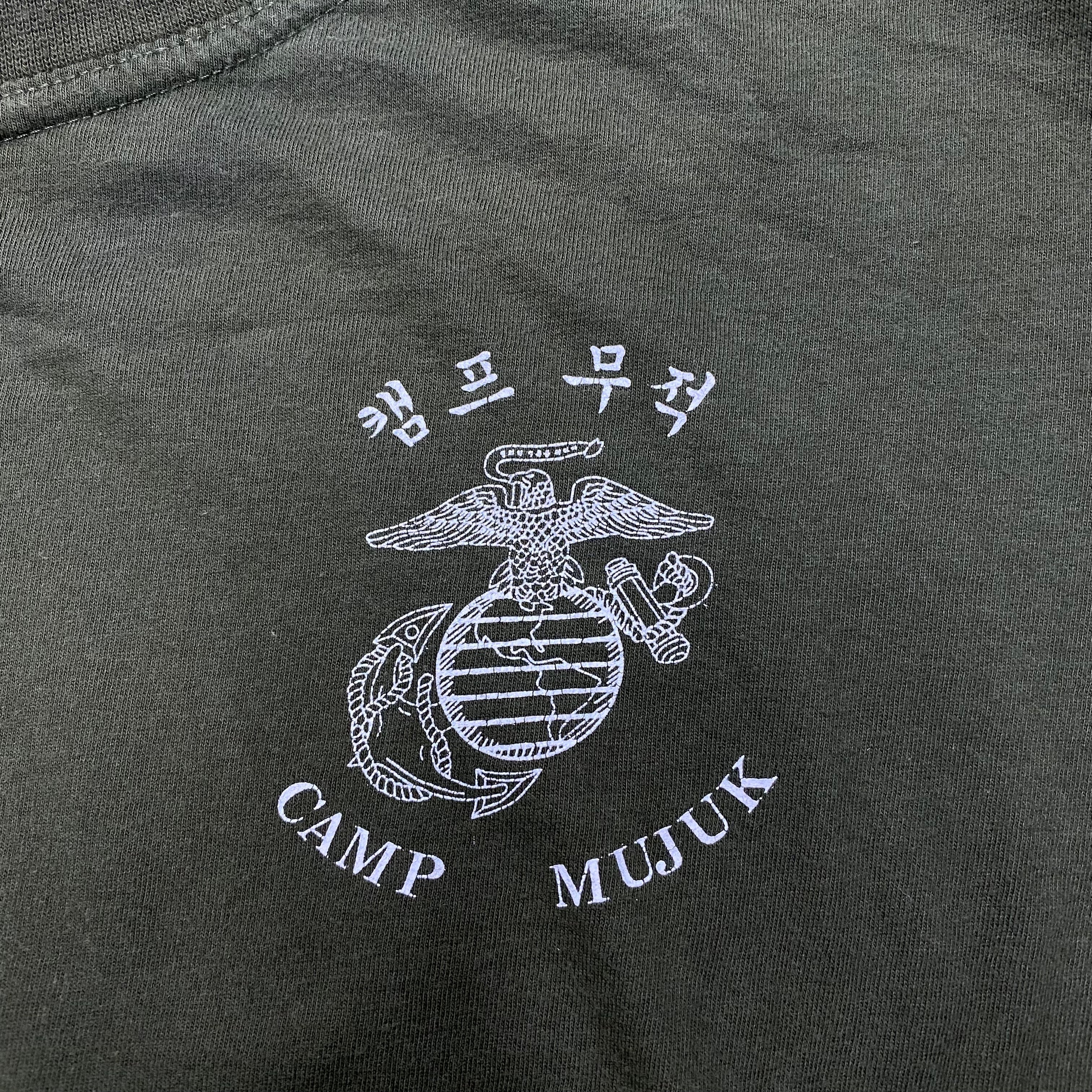 [ ONLY ONE ! ] U.S.M.C CAMP MUJUK SHORT SLEEVE T-SHIRT / U.S.MILITARY