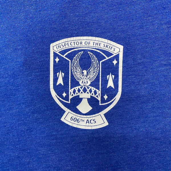[ ONLY ONE ! ] U.S.A.F 606TH ACS INSPECTOR OF THE SKIES SHORT SLEEVE T-SHIRT / U.S.MILITARY