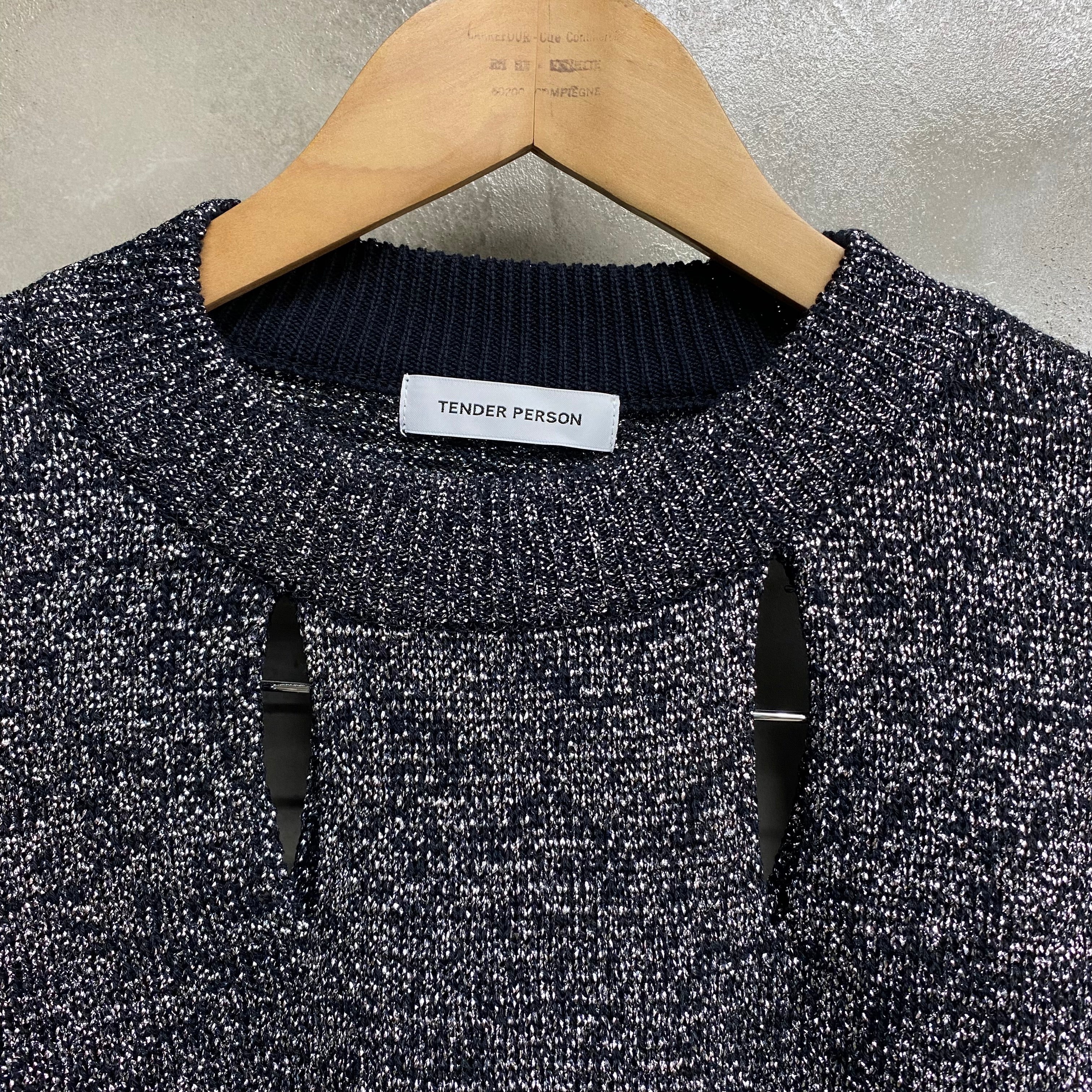 TENDER PERSON CUTTING KNIT PULLOVER / TENDER PERSON