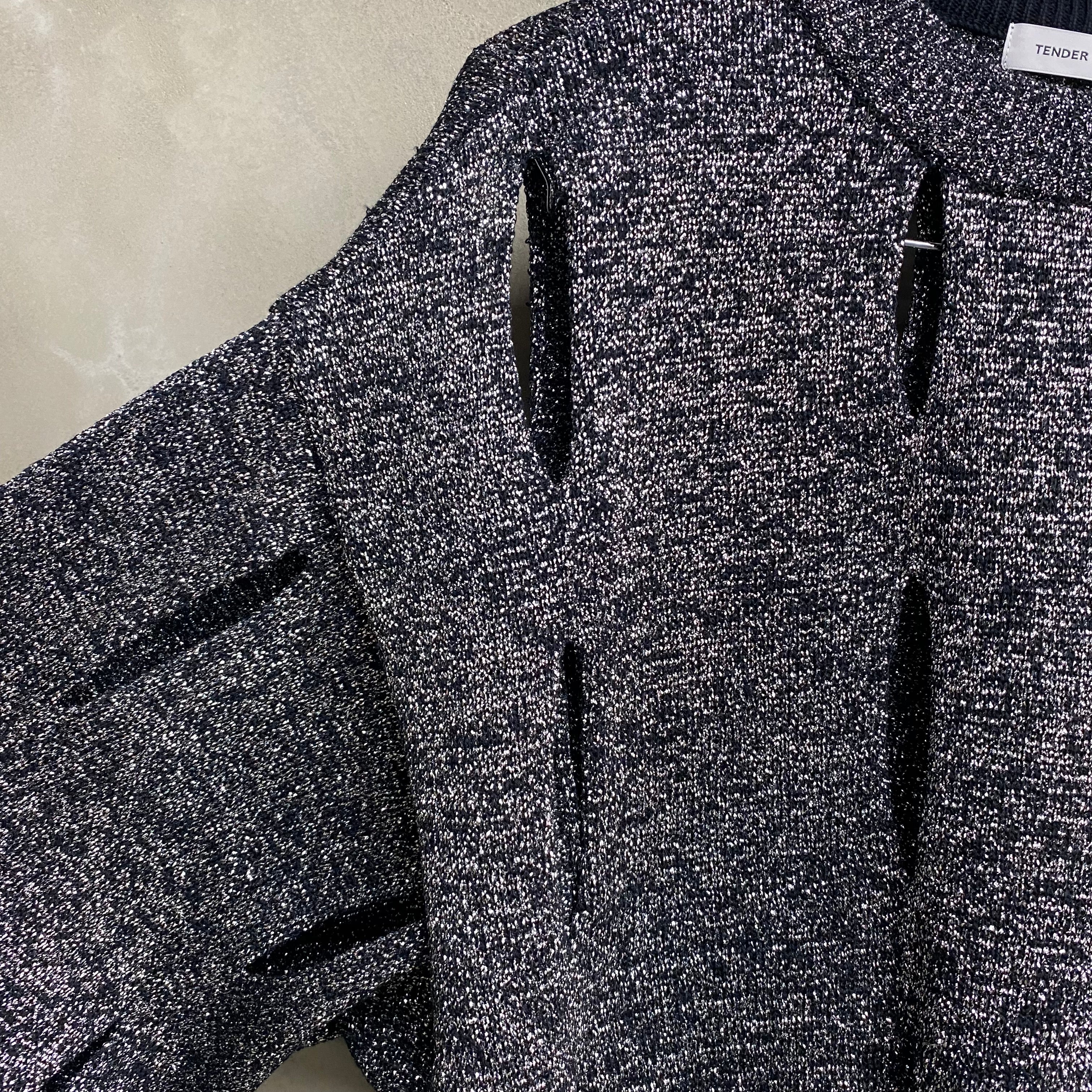 TENDER PERSON CUTTING KNIT PULLOVER / TENDER PERSON